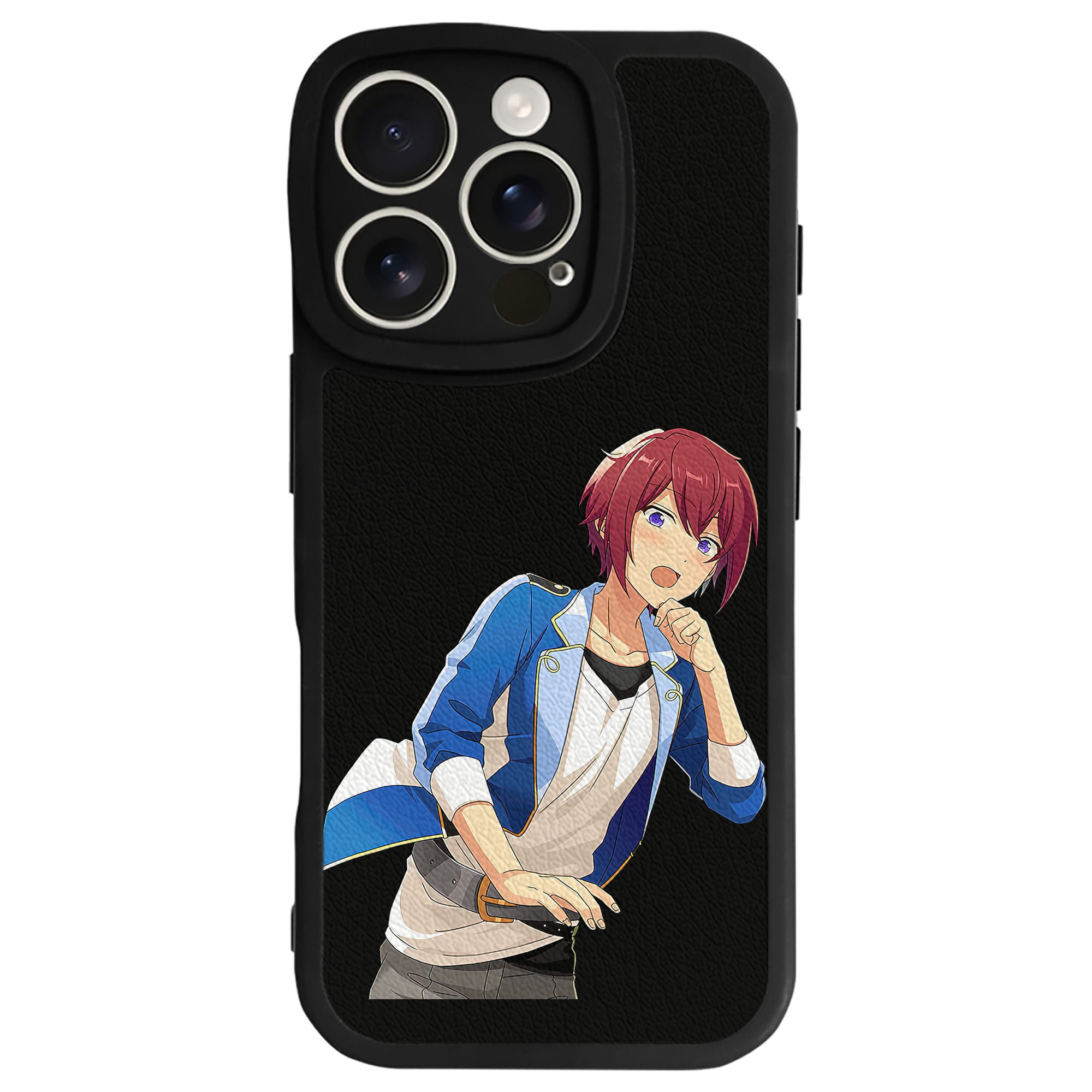 （画像用） あんさんぶるスターズ! Ensemble Stars 【iPhone 16シリーズ対応】シリコンスマホケース（レザー調） 材質：シリコン